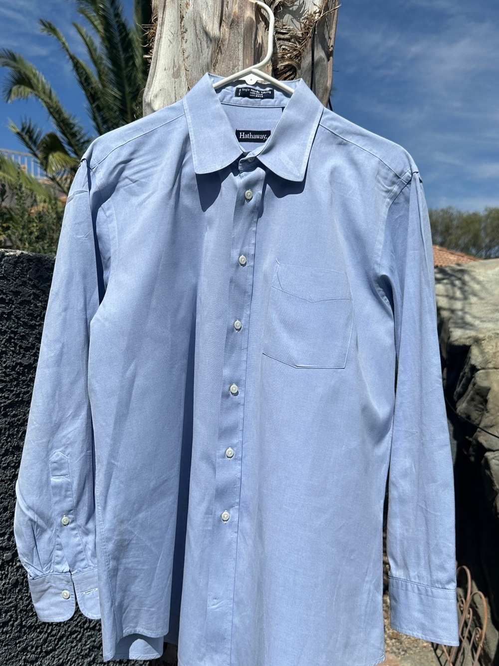 Hathaway Classic Light Blue Men's Dress Shirt